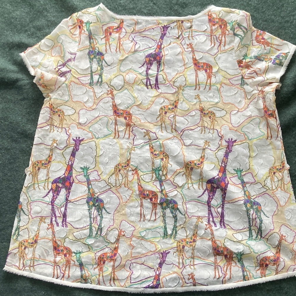 Purificacion Garcia White and Multicolor Top - Picture 3 of 5
